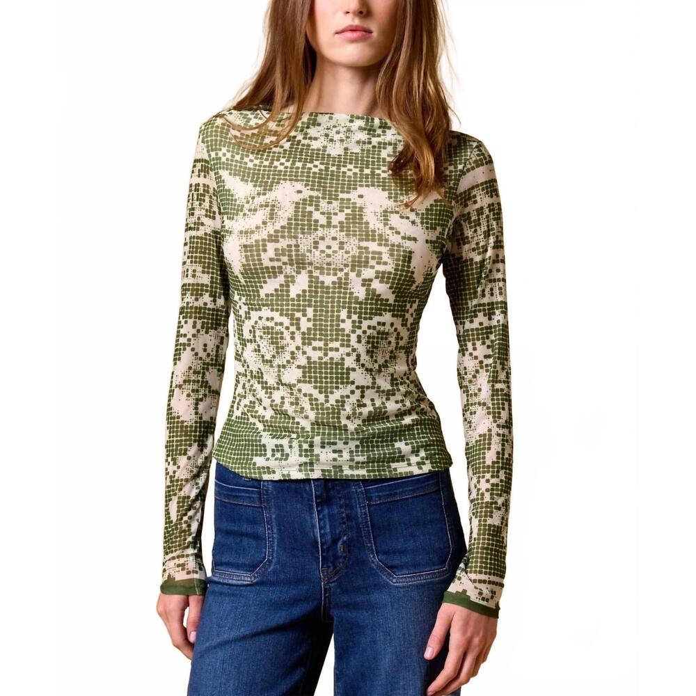 NEW CLEOBELLA jay long sleeve top in green